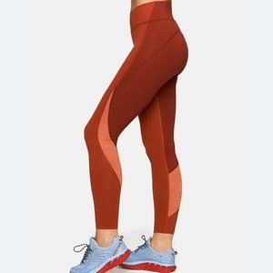 Outdoor Voices TechSweat 7/8 Zoom Leggings (Brick/Currant/Adobe)